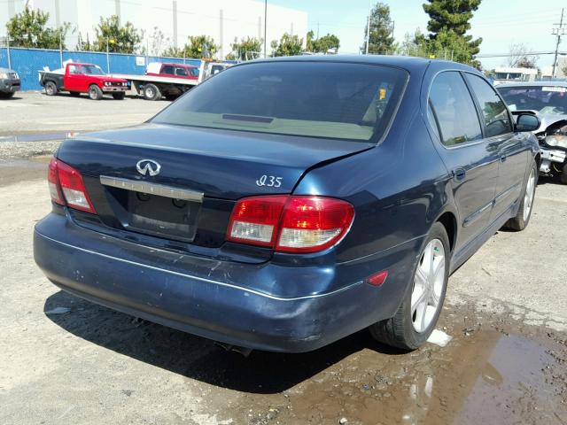 JNKDA31A74T209262 - 2004 INFINITI I35 BLUE photo 4