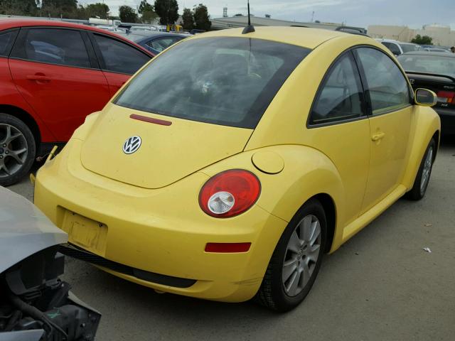 3VWPG31C08M520676 - 2008 VOLKSWAGEN NEW BEETLE YELLOW photo 4