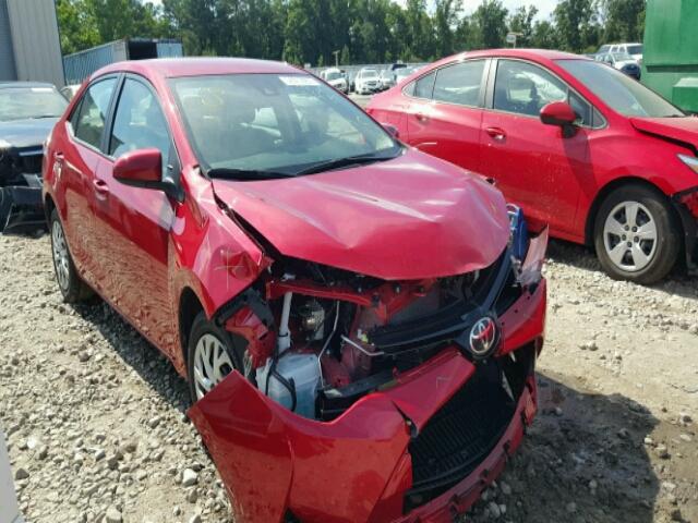 2T1BURHE5HC783593 - 2017 TOYOTA COROLLA RED photo 1