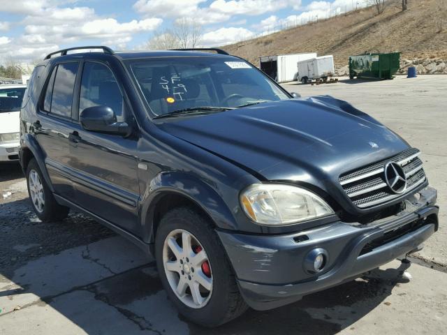 4JGAB74E21A223628 - 2001 MERCEDES-BENZ ML 55 BLUE photo 1