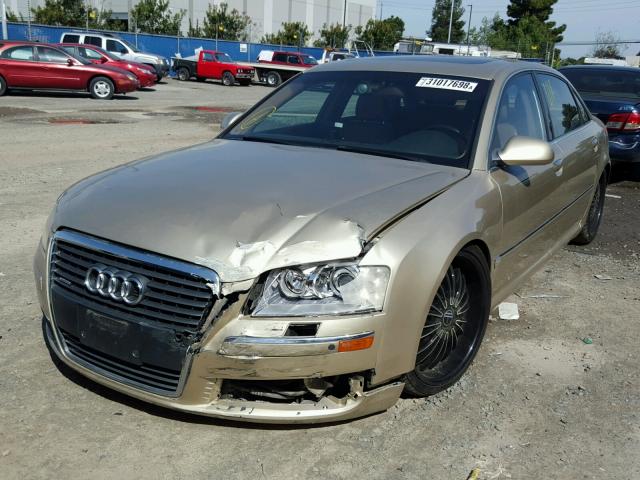 WAUML44E16N005836 - 2006 AUDI A8 L QUATT GOLD photo 2