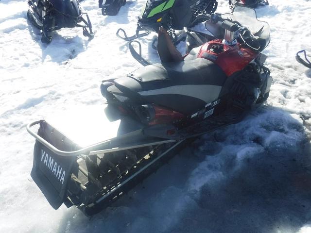 JYE8GV0087A003416 - 2007 YAMAHA SNOWMOBILE RED photo 4