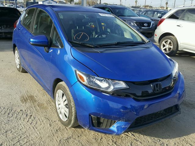 JHMGK5H52HS000294 - 2017 HONDA FIT LX BLUE photo 1