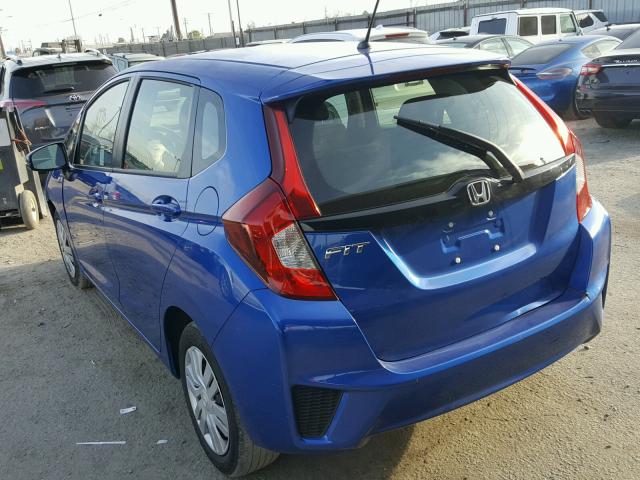 JHMGK5H52HS000294 - 2017 HONDA FIT LX BLUE photo 3