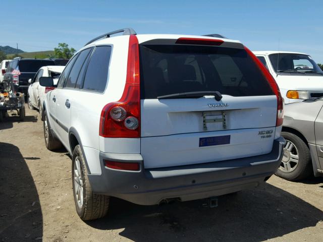 YV1CZ91H641074545 - 2004 VOLVO XC90 T6 WHITE photo 3