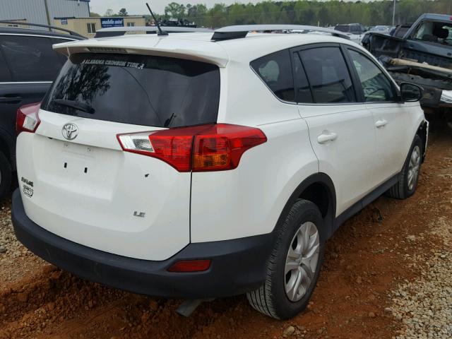 JTMZFREV3EJ010294 - 2014 TOYOTA RAV4 LE WHITE photo 4