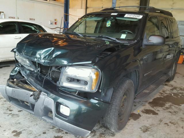 1GNET16S336221239 - 2003 CHEVROLET TRAILBLAZE GREEN photo 2