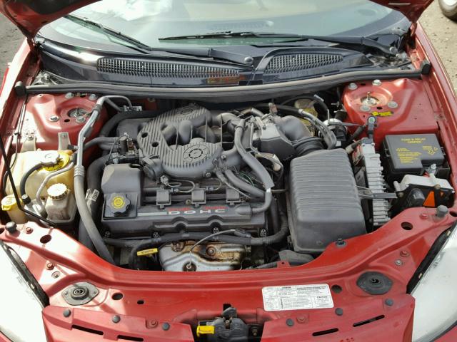 1C3EL55U31N665358 - 2001 CHRYSLER SEBRING LX RED photo 7