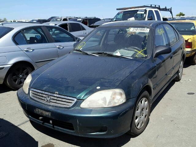 2HGEJ6617XH509080 - 1999 HONDA CIVIC BASE GREEN photo 2