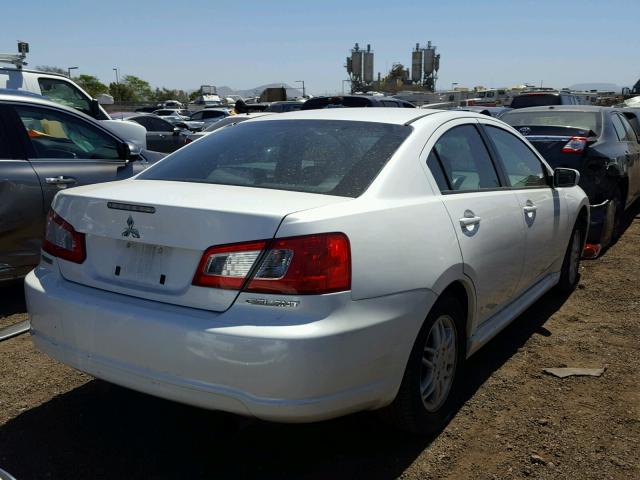 4A32B2FFXAE003242 - 2010 MITSUBISHI GALANT FE WHITE photo 4