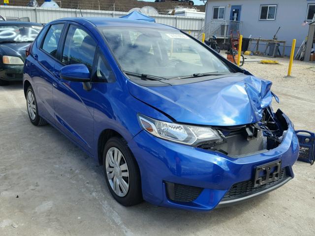 JHMGK5H54GX036912 - 2016 HONDA FIT LX BLUE photo 1