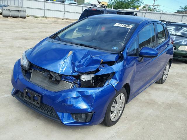 JHMGK5H54GX036912 - 2016 HONDA FIT LX BLUE photo 2