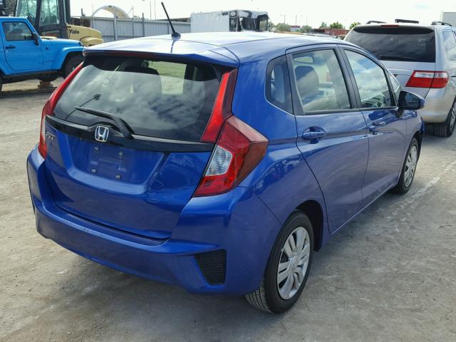 JHMGK5H54GX036912 - 2016 HONDA FIT LX BLUE photo 4