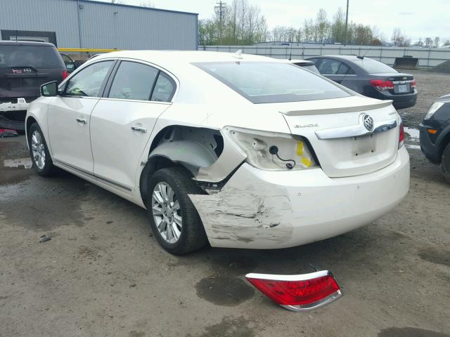 1G4GD5ERXCF180723 - 2012 BUICK LACROSSE P WHITE photo 3