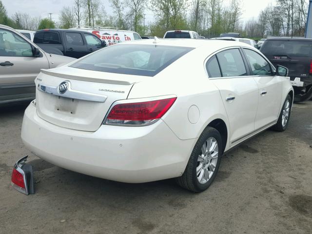 1G4GD5ERXCF180723 - 2012 BUICK LACROSSE P WHITE photo 4