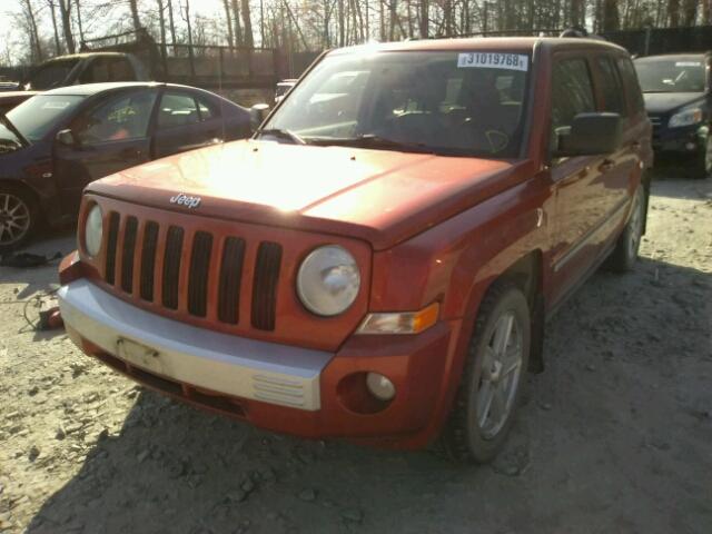 1J4NF4GB7AD599065 - 2010 JEEP PATRIOT LI ORANGE photo 2