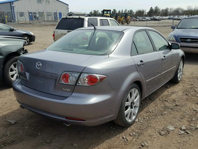 1YVHP80D265M27346 - 2006 MAZDA 6 S GRAY photo 4