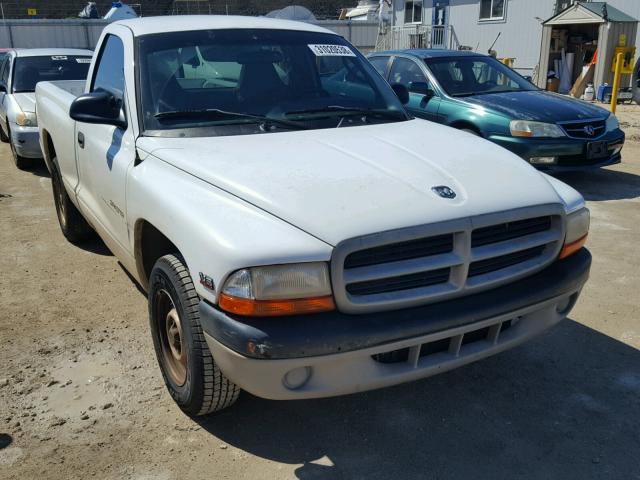 1B7FL26X5YS740290 - 2000 DODGE DAKOTA WHITE photo 2