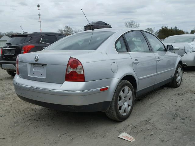 WVWAD63B65P009695 - 2005 VOLKSWAGEN PASSAT GLS SILVER photo 4