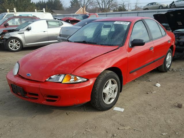 1G1JC524927243866 - 2002 CHEVROLET CAVALIER B RED photo 2