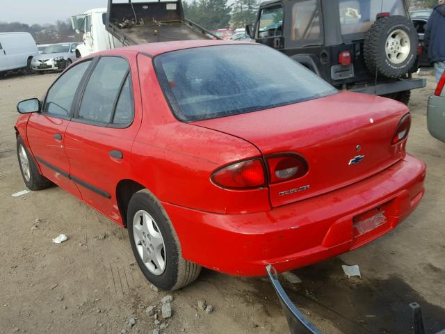 1G1JC524927243866 - 2002 CHEVROLET CAVALIER B RED photo 3