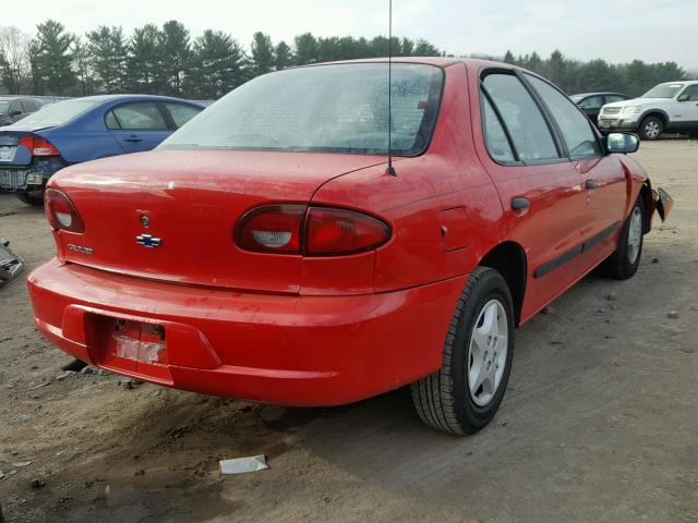 1G1JC524927243866 - 2002 CHEVROLET CAVALIER B RED photo 4