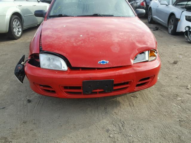 1G1JC524927243866 - 2002 CHEVROLET CAVALIER B RED photo 9