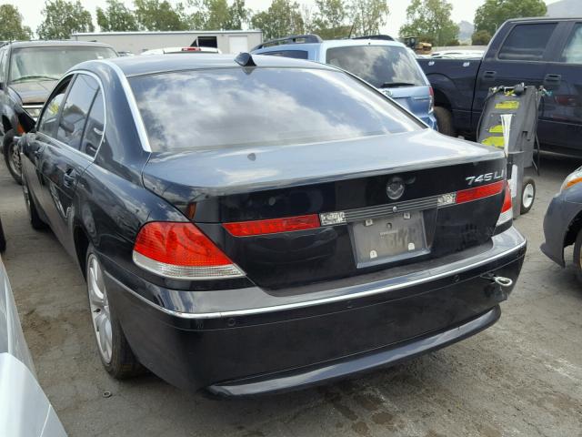 WBAGN63483DR16579 - 2003 BMW 745 LI Czarny zdjęcie 3