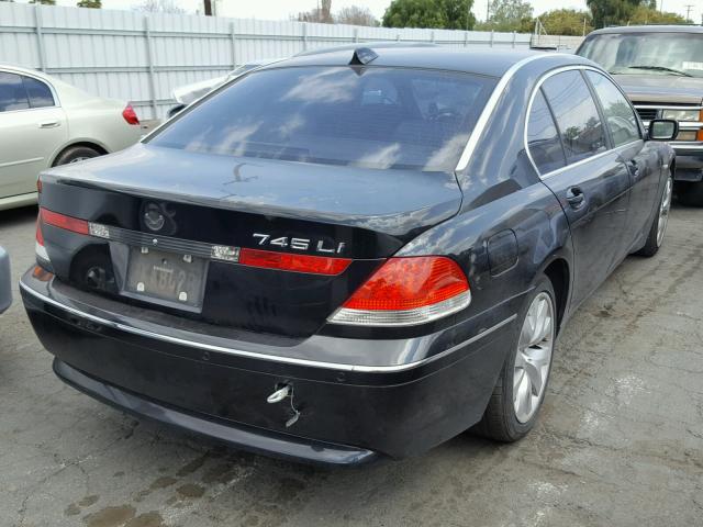 WBAGN63483DR16579 - 2003 BMW 745 LI Czarny zdjęcie 4