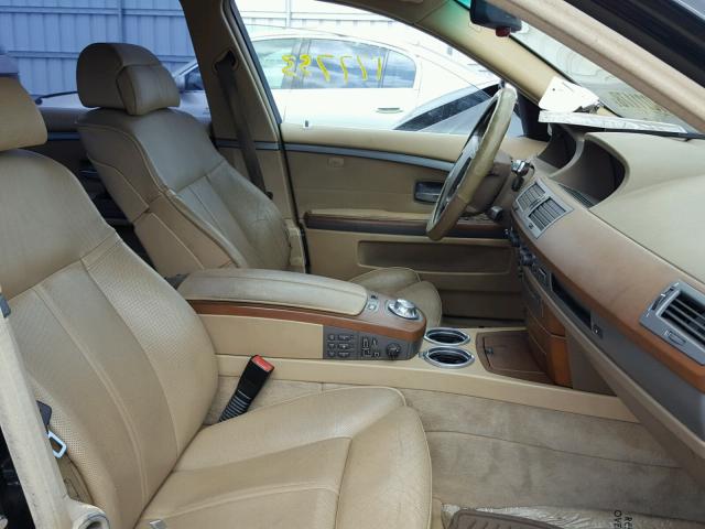 WBAGN63483DR16579 - 2003 BMW 745 LI Czarny zdjęcie 5