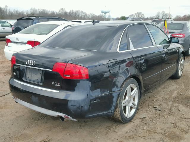 WAUDF78EX5A573852 - 2005 AUDI A4 2.0T QU BLACK photo 4