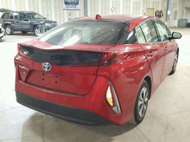 JTDKARFP5H3002755 - 2017 TOYOTA PRIUS PRIM წითელი ფოტო 4