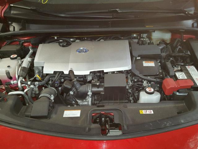 JTDKARFP5H3002755 - 2017 TOYOTA PRIUS PRIM წითელი ფოტო 7