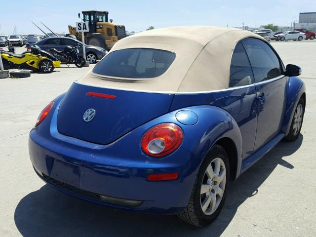 3VWSF31YX7M405459 - 2007 VOLKSWAGEN NEW BEETLE ლურჯი ფოტო 4