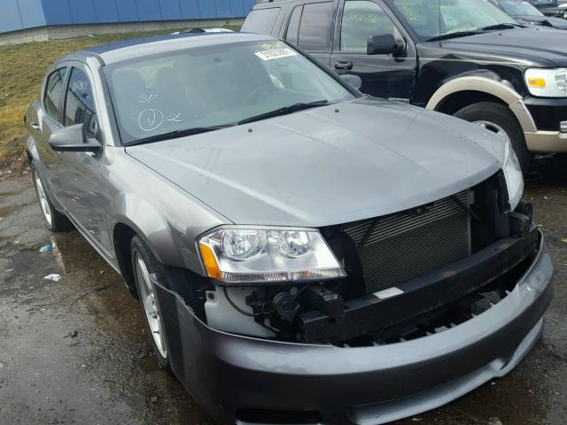 1C3CDZAB2DN712934 - 2013 DODGE AVENGER SE GRAY photo 1