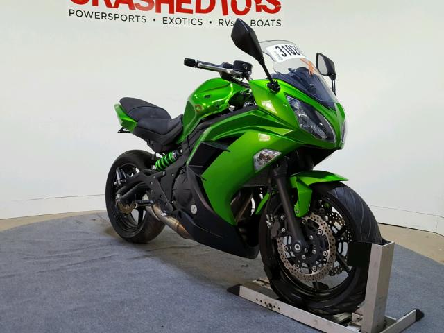 JKAEXEE1XFDA19041 - 2015 KAWASAKI EX650 E GREEN photo 2