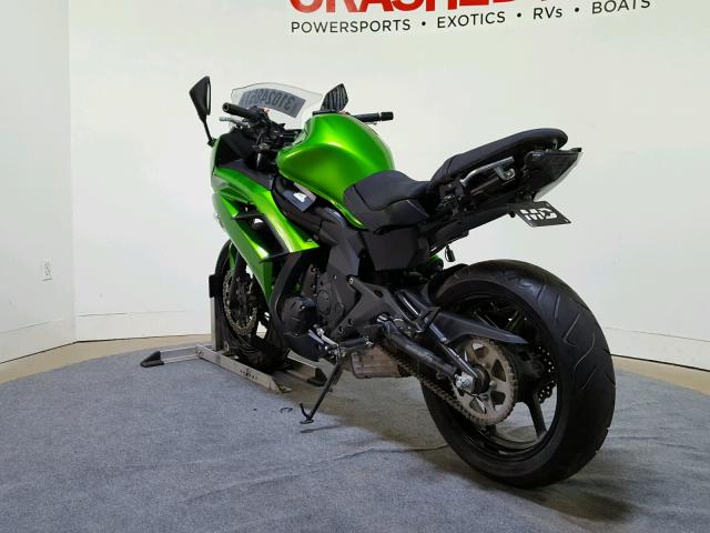 JKAEXEE1XFDA19041 - 2015 KAWASAKI EX650 E GREEN photo 6