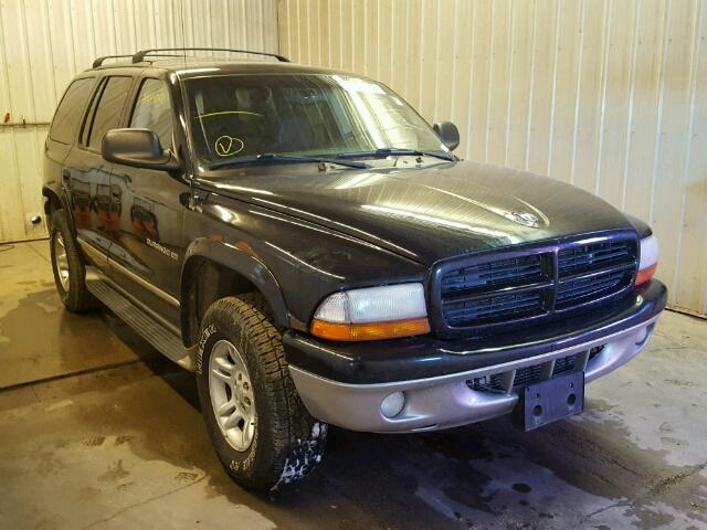 1B4HS28Z61F603459 - 2001 DODGE DURANGO BLACK photo 1