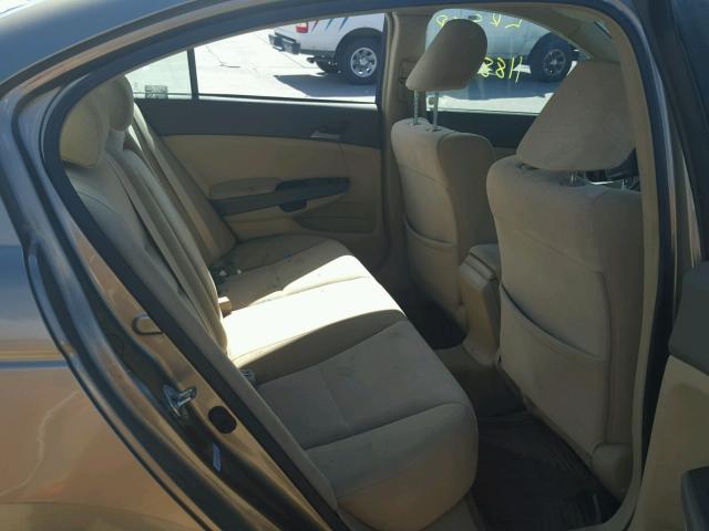 1HGCP25439A151150 - 2009 HONDA ACCORD LXP GOLD photo 6