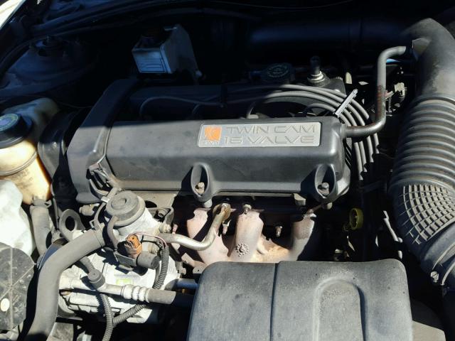 1G8ZK52711Z206721 - 2001 SATURN SL2 BLACK photo 7