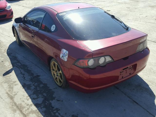 JH4DC53832C002218 - 2002 ACURA RSX MAROON photo 3