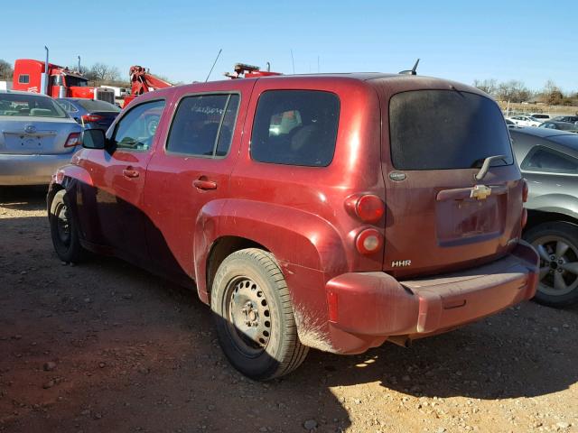 3GNCA13B59S574653 - 2009 CHEVROLET HHR LS RED photo 3