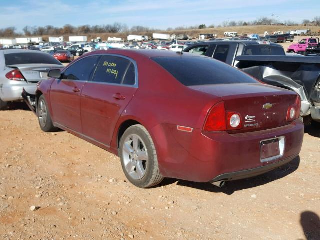 1G1ZC5E11BF277164 - 2011 CHEVROLET MALIBU 1LT MAROON photo 3
