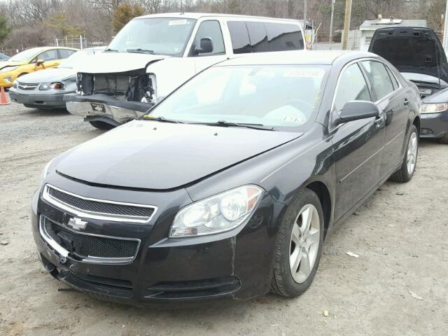 1G1ZB5EB1AF219937 - 2010 CHEVROLET MALIBU LS შავი ფოტო 2