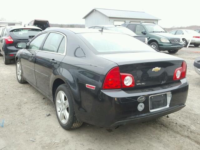 1G1ZB5EB1AF219937 - 2010 CHEVROLET MALIBU LS შავი ფოტო 3