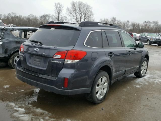 4S4BRCCC6B3332527 - 2011 SUBARU OUTBACK 2. GRAY photo 4