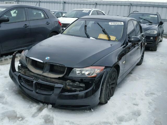 WBAVH13578KC98980 - 2008 BMW 323 I BLACK photo 2