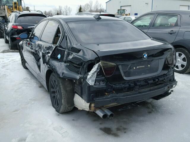 WBAVH13578KC98980 - 2008 BMW 323 I BLACK photo 3
