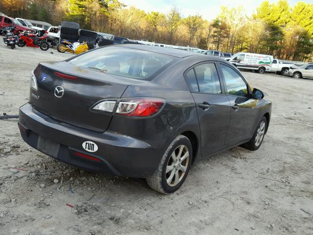 JM1BL1SG5A1329496 - 2010 MAZDA 3 I GRAY photo 4