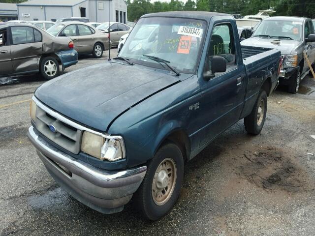 1FTCR10A4SUC14843 - 1995 FORD RANGER GREEN photo 2